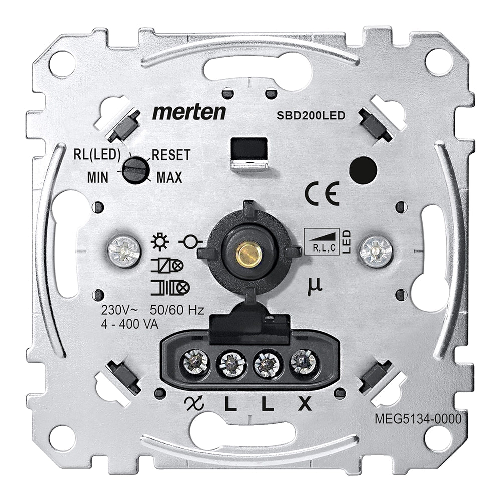 Schneider Electric MEG5134-0000 Universal-Drehdimmer-Einsatz für LED-Lampen