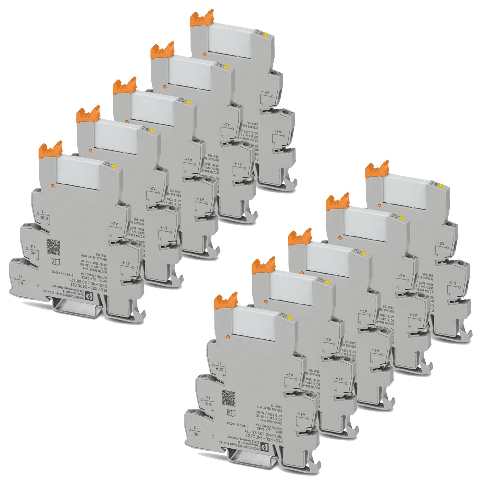 10x Phoenix Contact 2966171 Relaismodul PLC-RSC 24DC/21